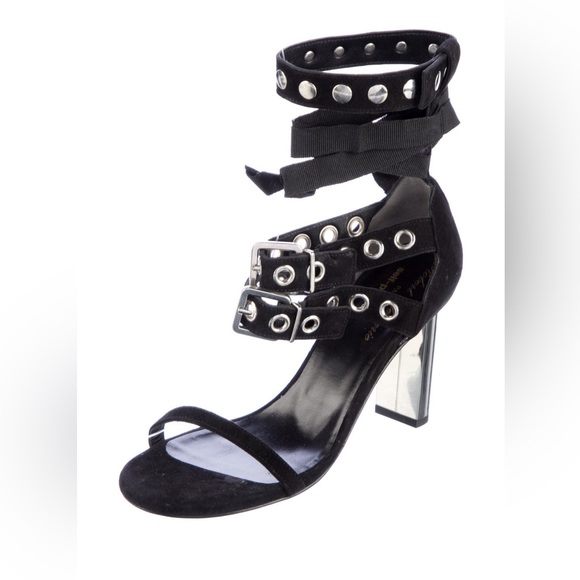 Shoes - Robert Clergerie x Self-Portrait Suede Gladiator Sandals